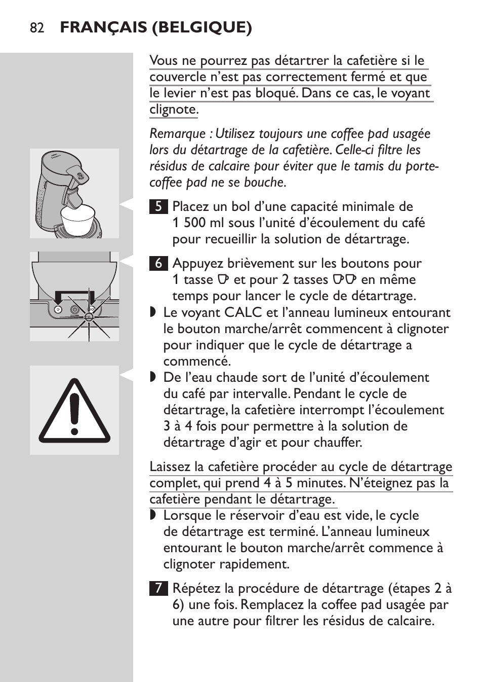 Philips SENSEO® Machine à café à dosettes User Manual | Page 82 / 122