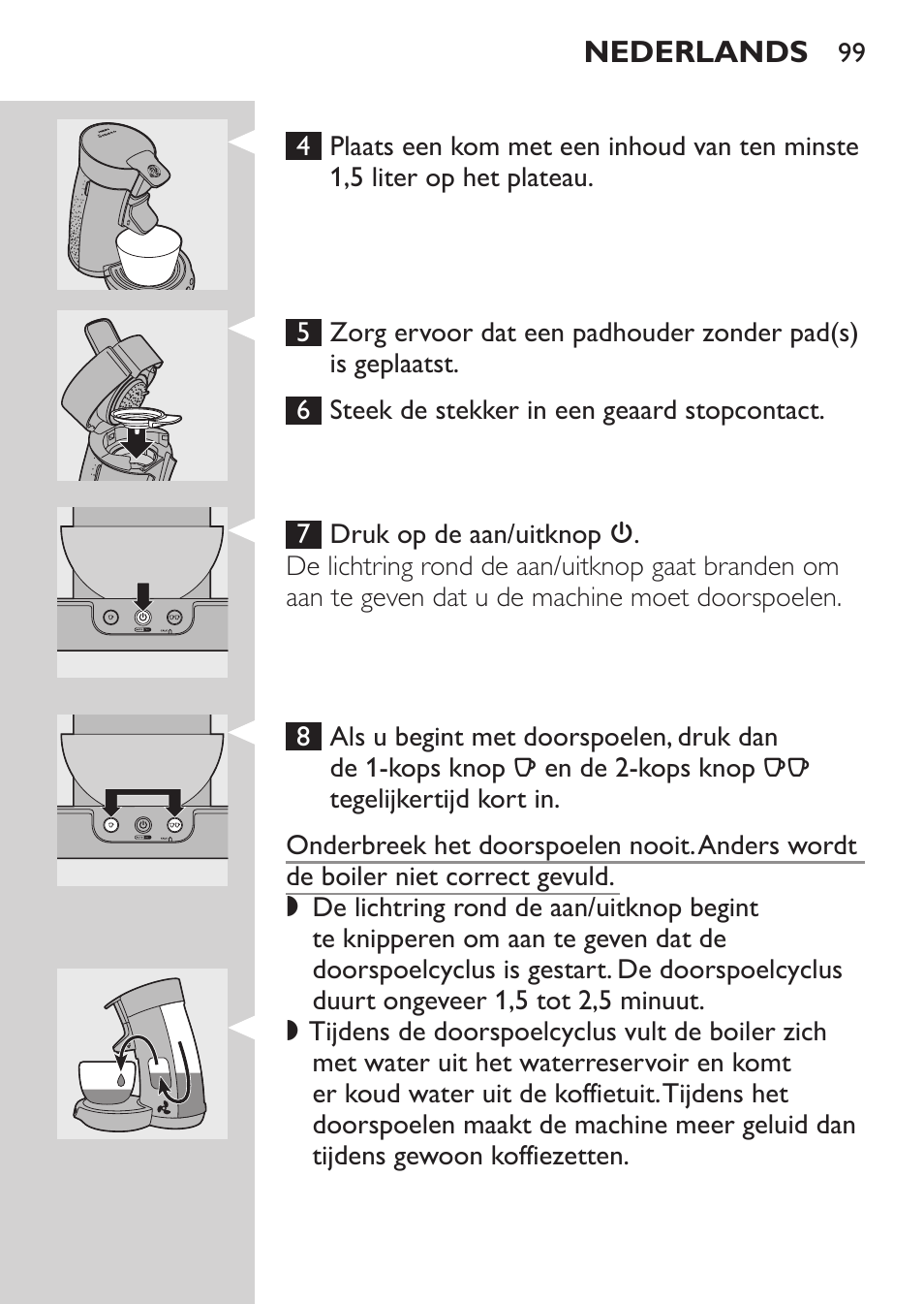 Philips SENSEO® Machine à café à dosettes User Manual | Page 99 / 122