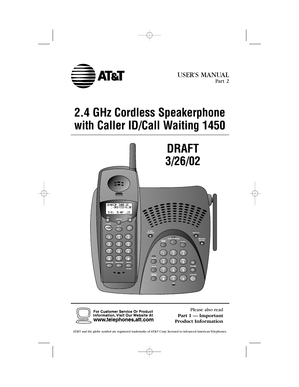 AT&T 1450 User Manual | 24 pages