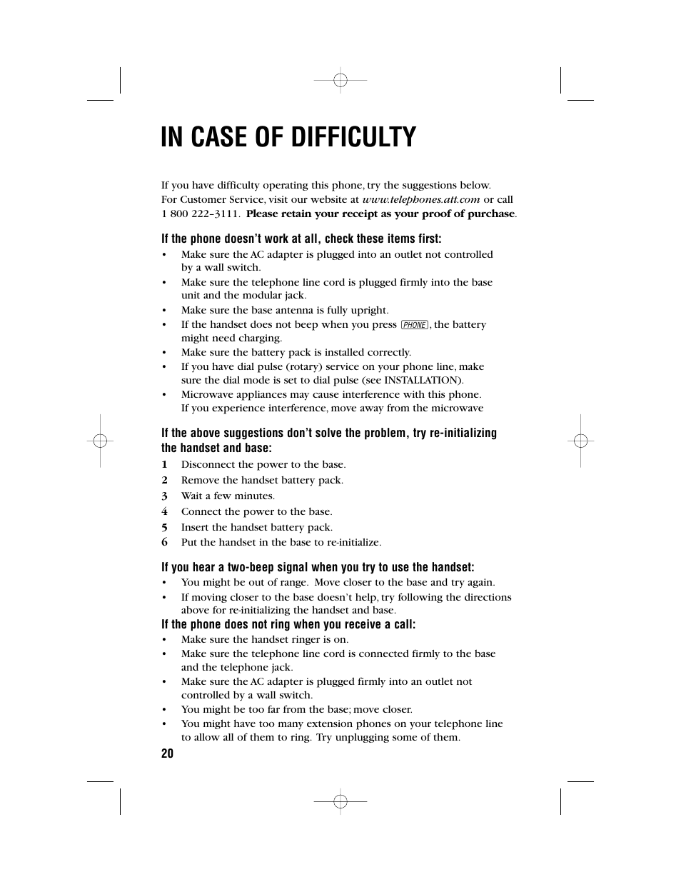 AT&T 1450 User Manual | Page 23 / 24