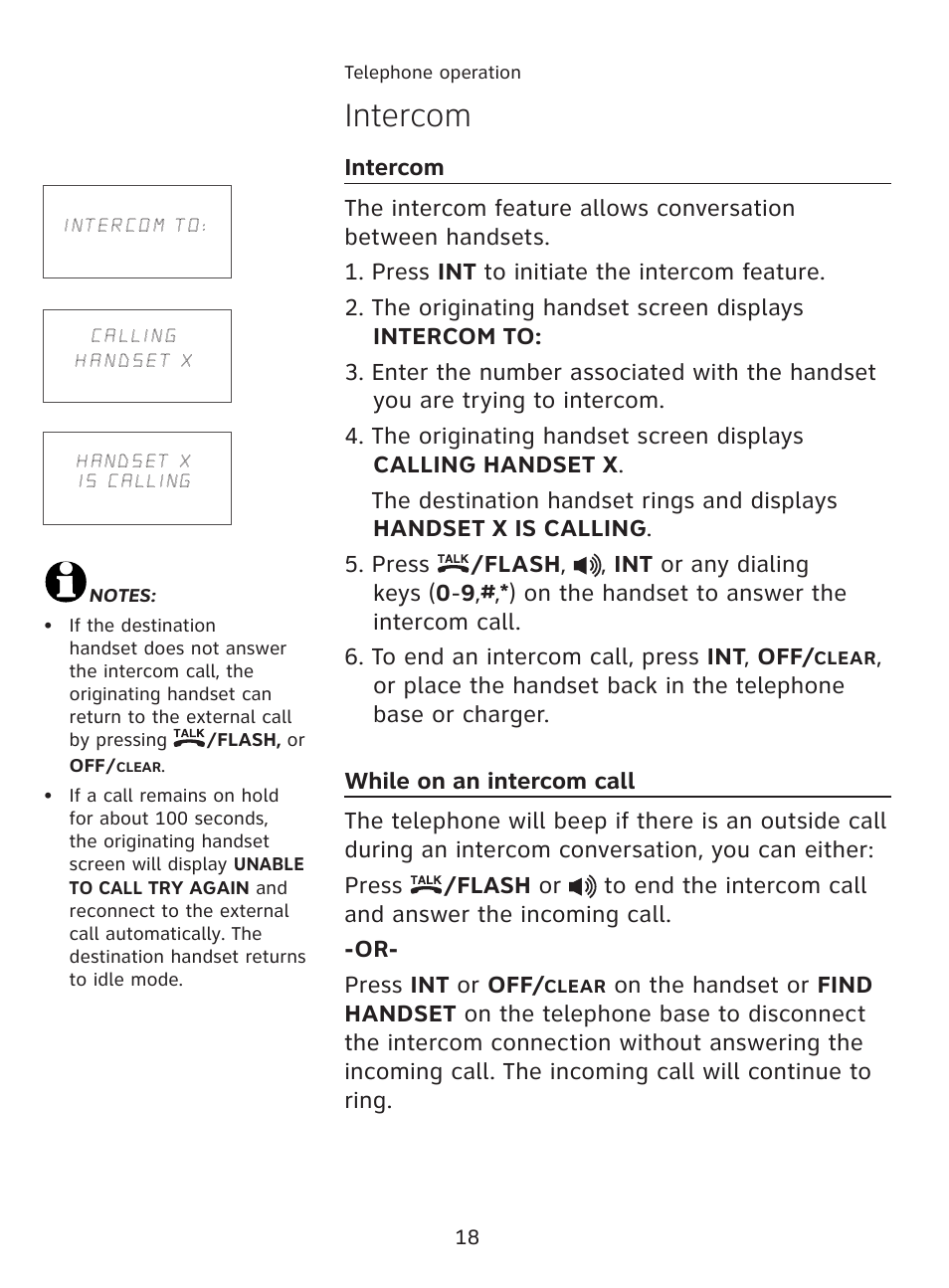 Intercom | AT&T AT3111-2 User Manual | Page 22 / 61