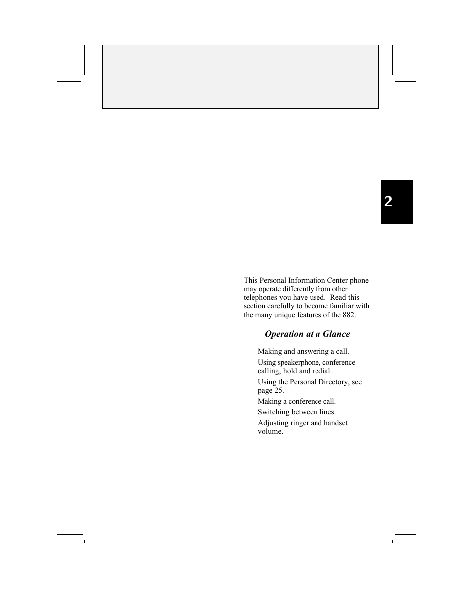 Operation | AT&T 882 User Manual | Page 17 / 54