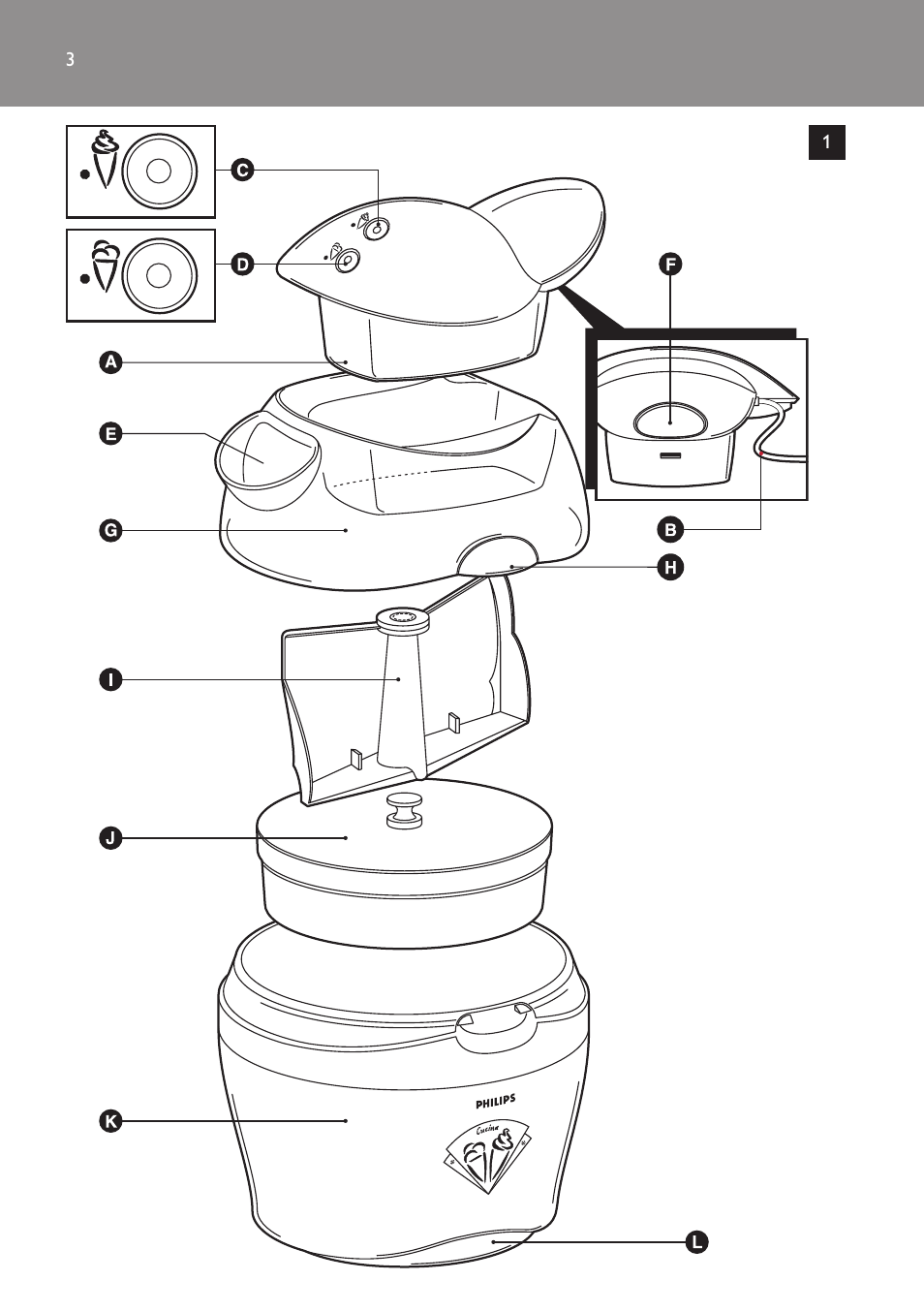 Philips Sorbetière User Manual | Page 3 / 68