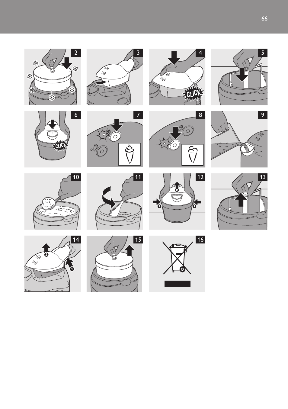 Philips Sorbetière User Manual | Page 66 / 68