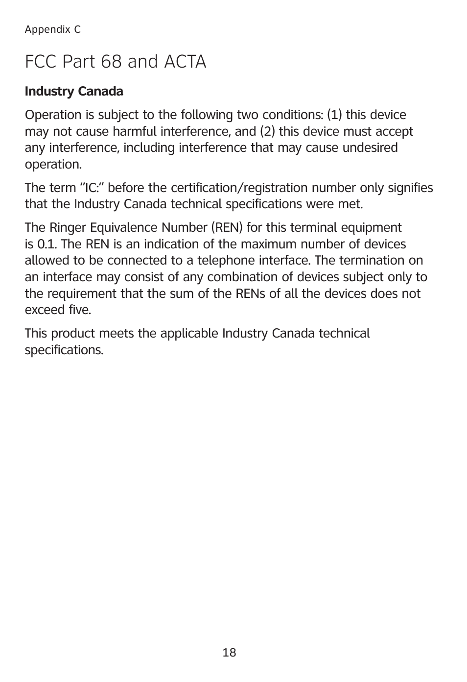Fcc part 68 and acta | AT&T TL90078 User Manual | Page 22 / 41