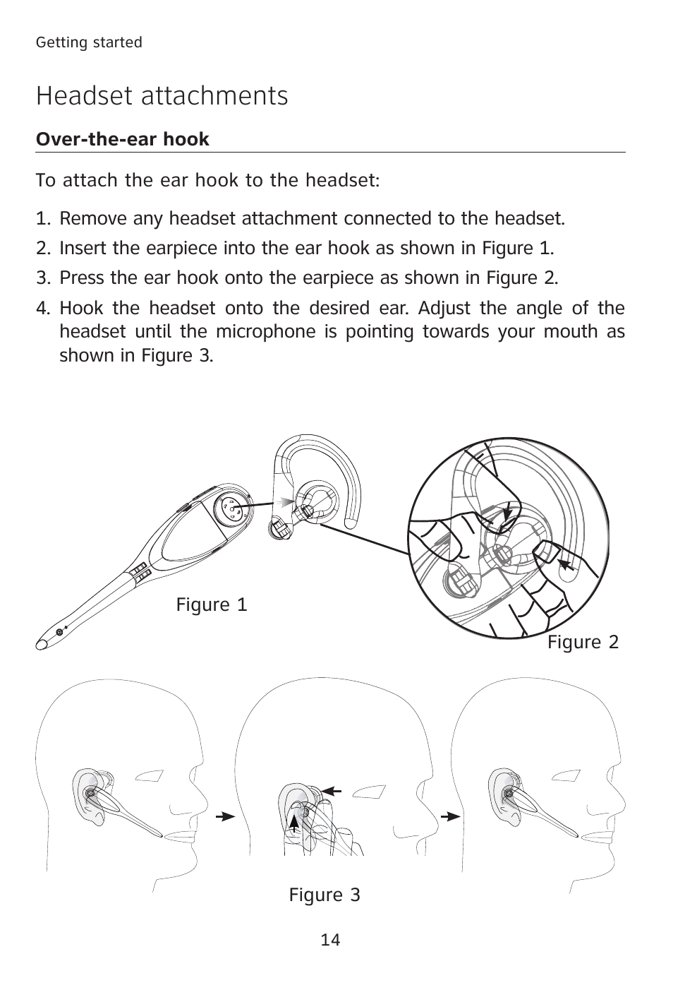Headset attachments | AT&T TL7610 User Manual | Page 20 / 72