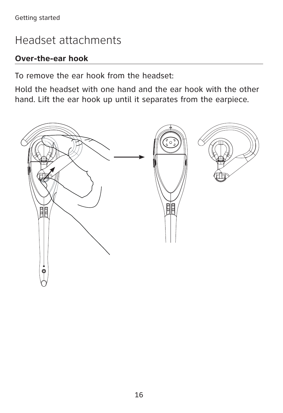 Headset attachments | AT&T TL7610 User Manual | Page 22 / 72