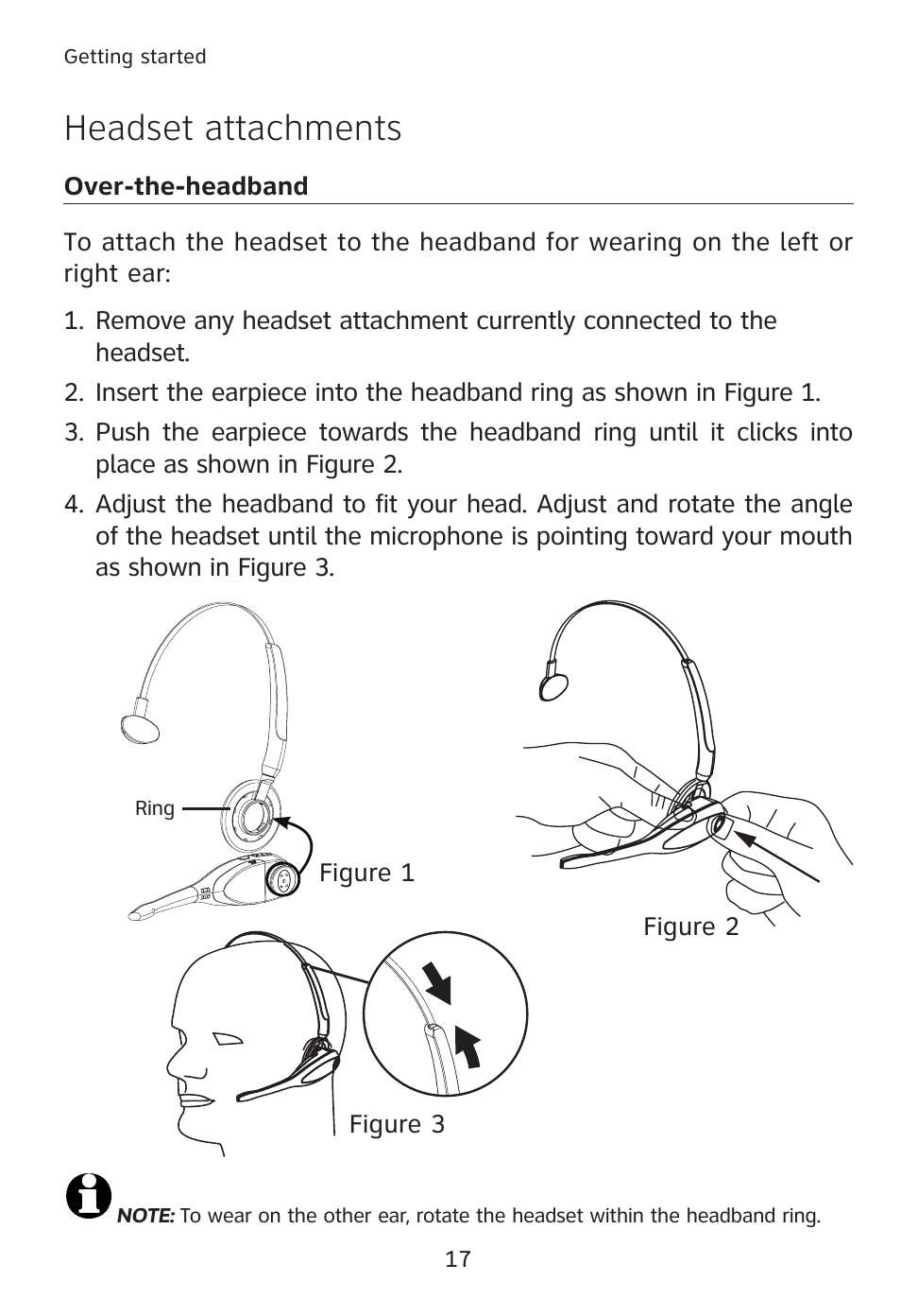 Headset attachments | AT&T TL7610 User Manual | Page 23 / 72