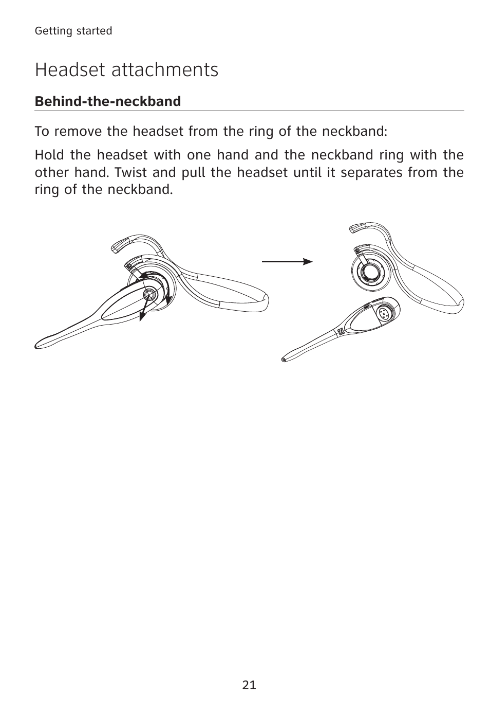 Headset attachments | AT&T TL7610 User Manual | Page 27 / 72