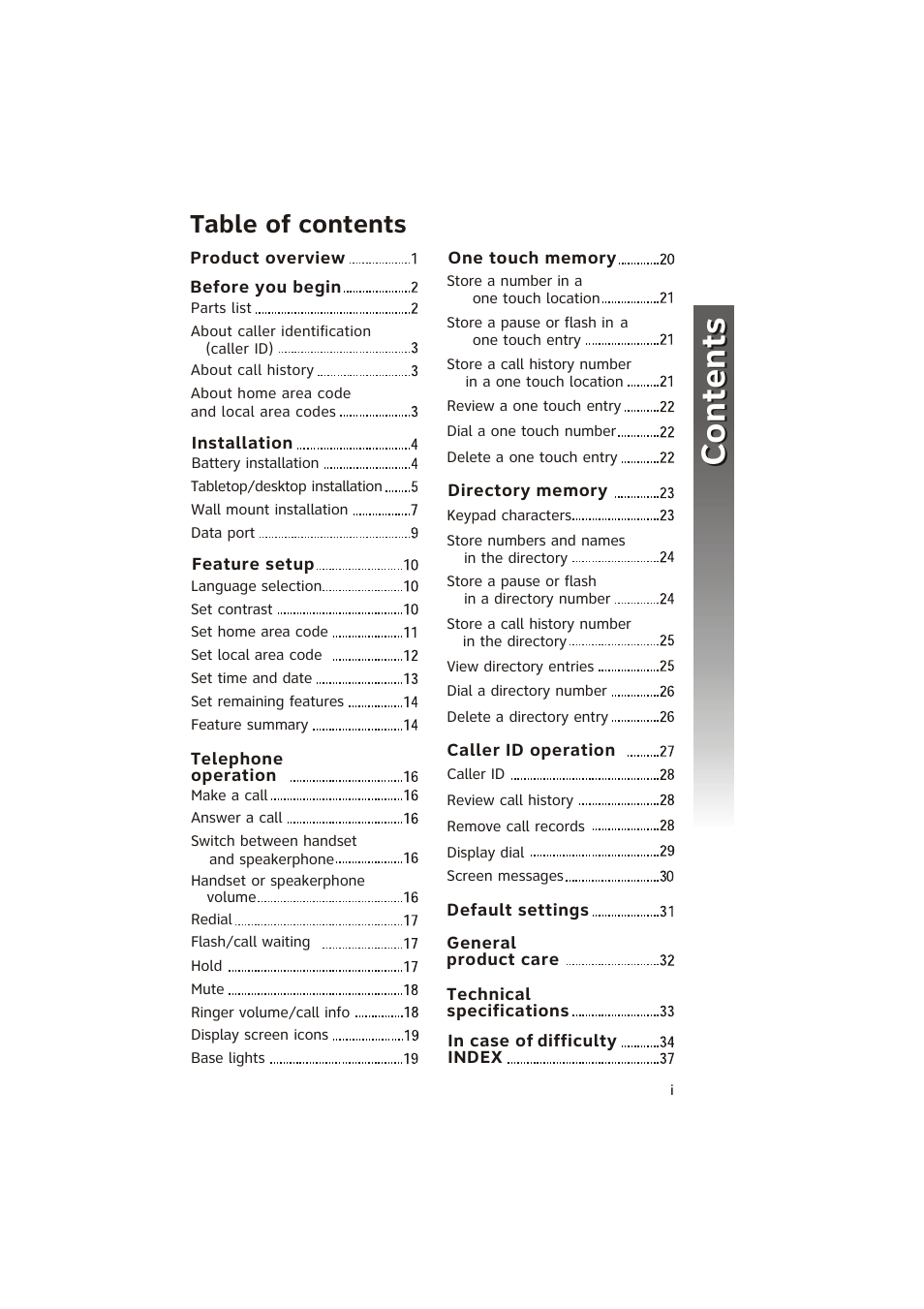AT&T 950 Speakerphone User Manual | Page 2 / 41