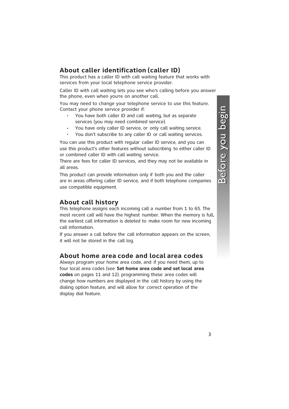 Bef or e you begin bef or e you begin | AT&T 950 Speakerphone User Manual | Page 5 / 41