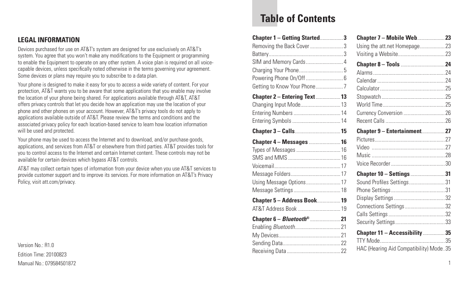 AT&T F160 User Manual | Page 2 / 28
