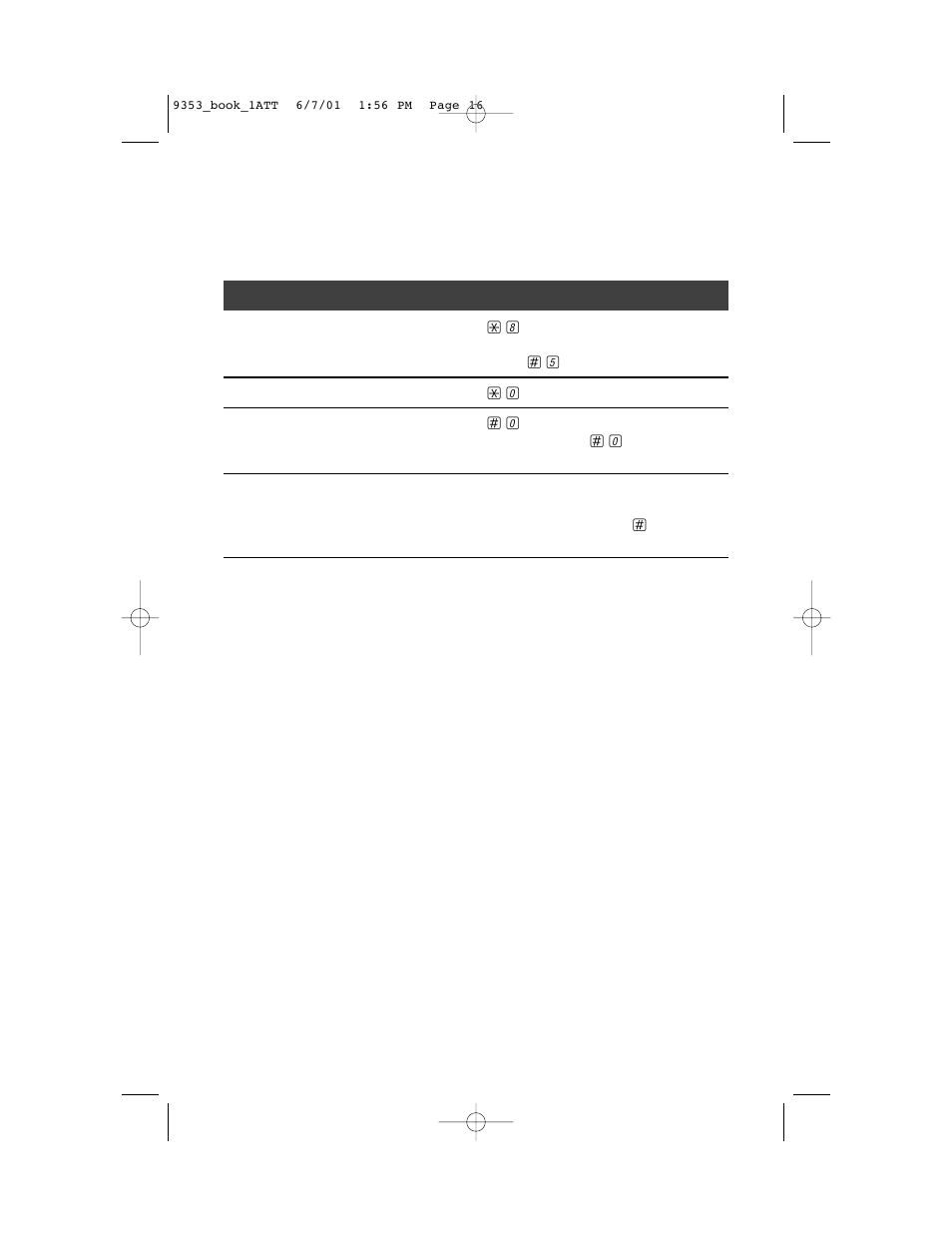Answering system operation, At touch tone phone, Remote access commands | AT&T 9353 User Manual | Page 20 / 24