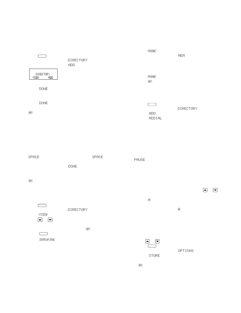 Storing a name with a number, Dialing m1, Replacing a stored number | Priority ring numbers | AT&T 7710 User Manual | Page 6 / 12