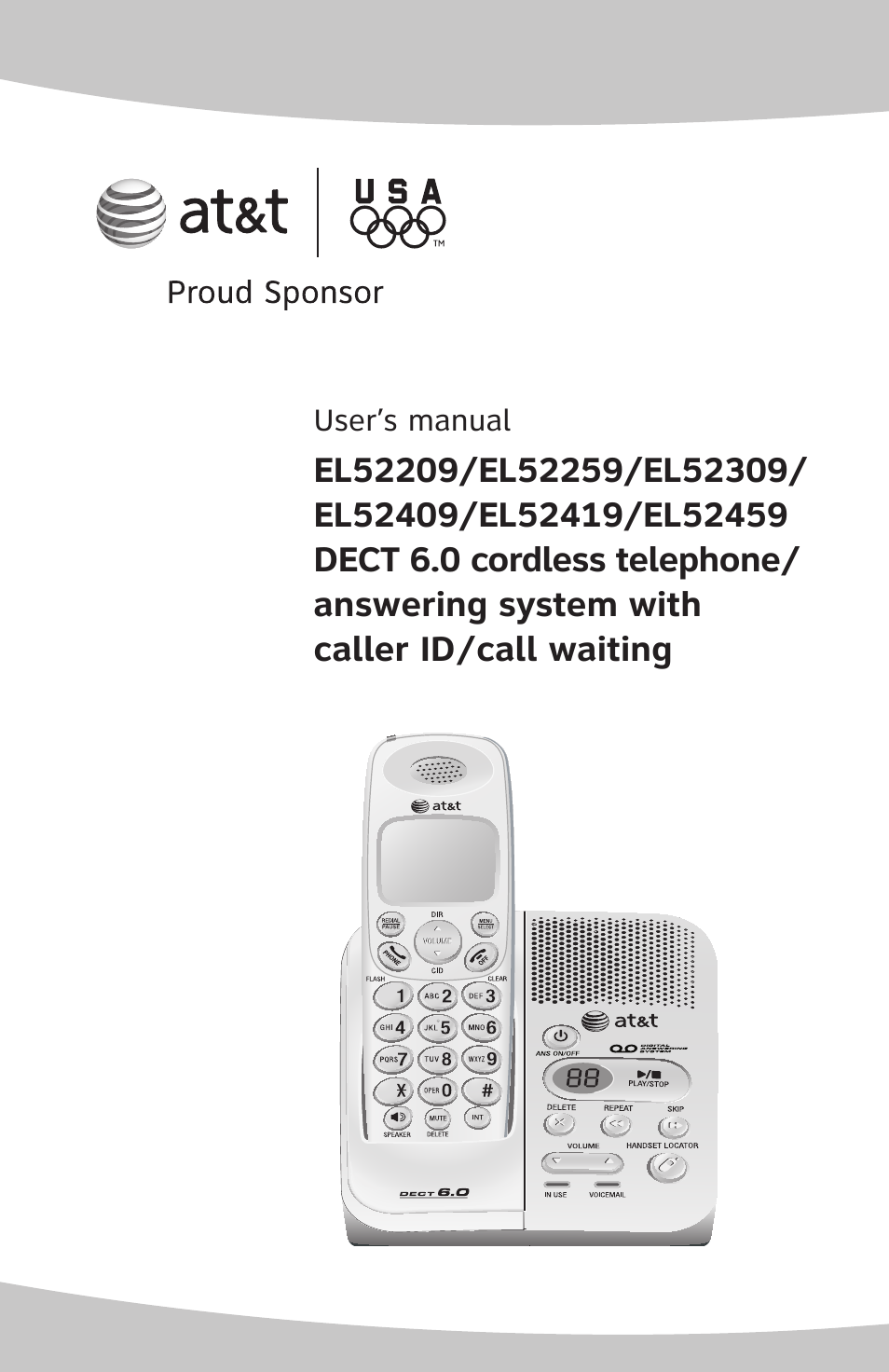 AT&T DECT EL52459 User Manual | 73 pages