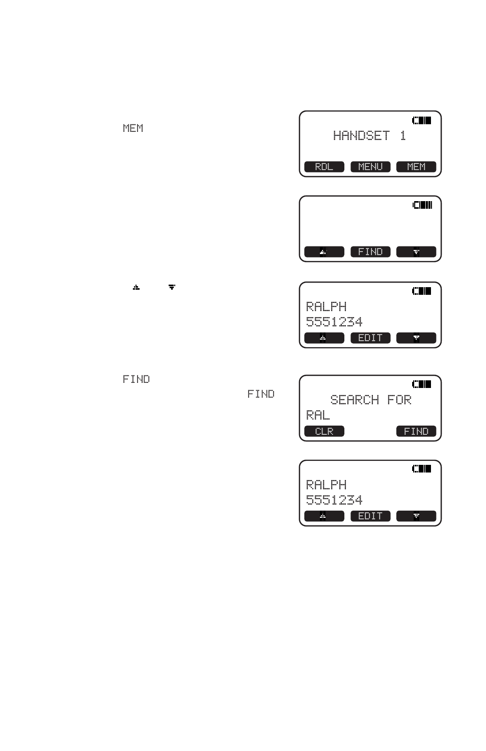 Telephone directory, At the handset | AT&T 2440 User Manual | Page 16 / 29