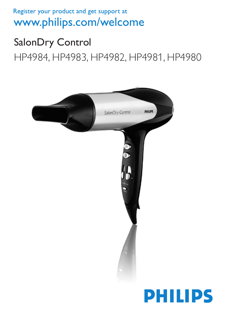 Philips SalonDry Control Sèche-cheveux User Manual | 100 pages