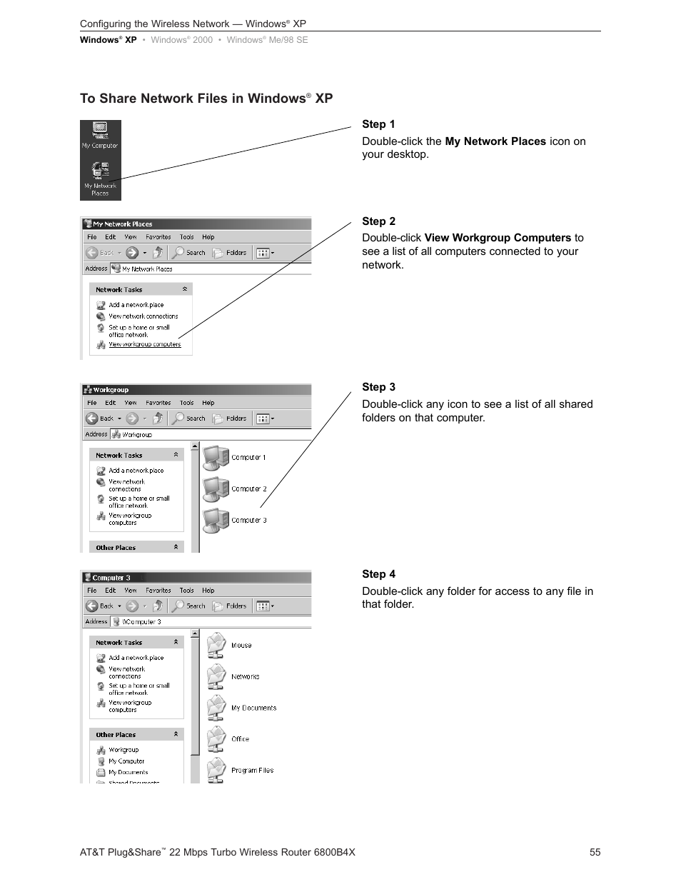 AT&T PLUG&SHARETM 6800B4X User Manual | Page 55 / 77