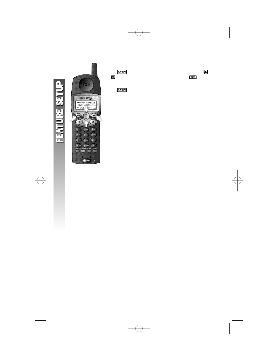 F e ature setup | AT&T 1412 User Manual | Page 13 / 62