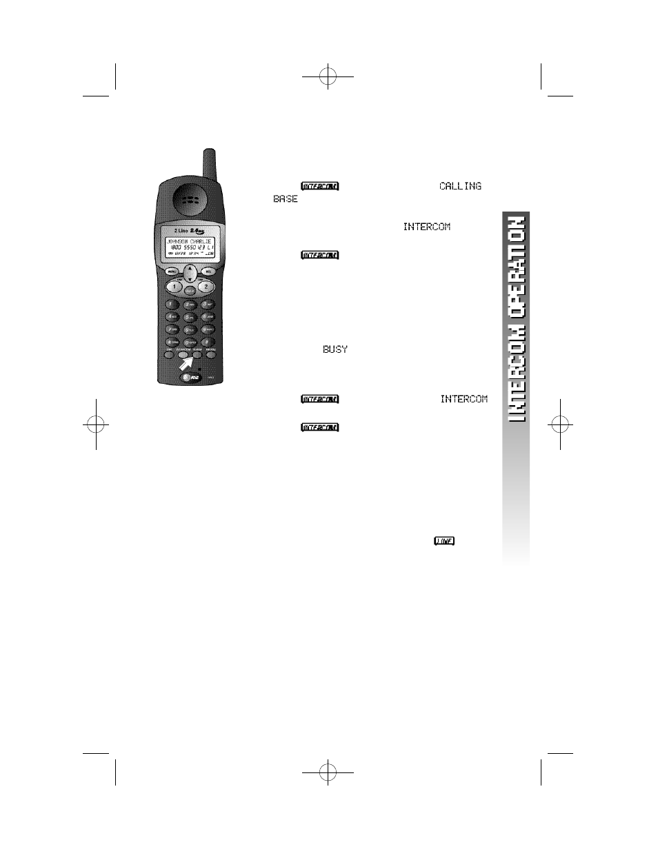 Intercom operat i o n, At the handset | AT&T 1412 User Manual | Page 30 / 62