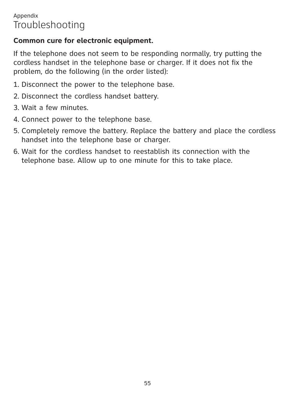 Troubleshooting | AT&T CL81201 User Manual | Page 60 / 72