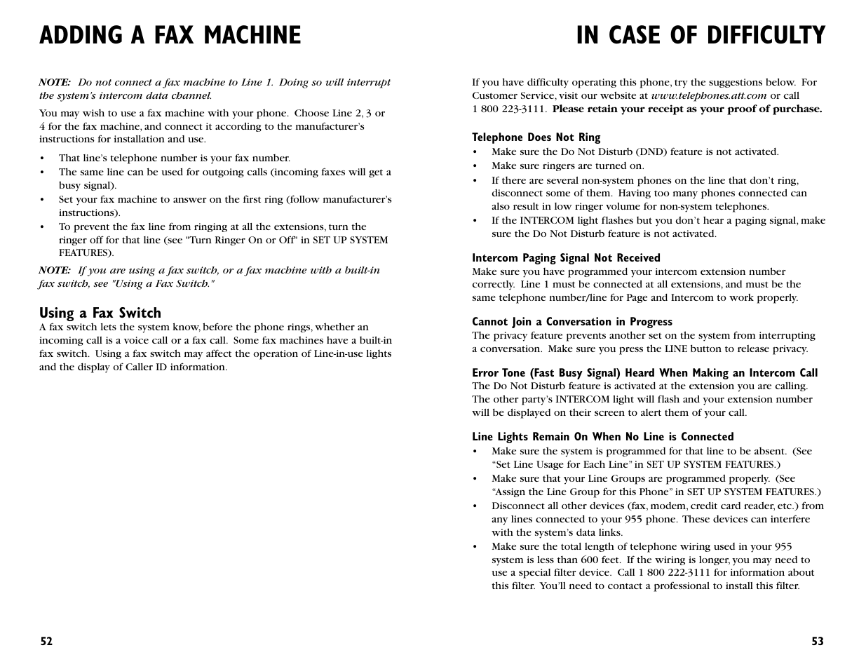 Adding a fax machine | AT&T 955 User Manual | Page 28 / 36