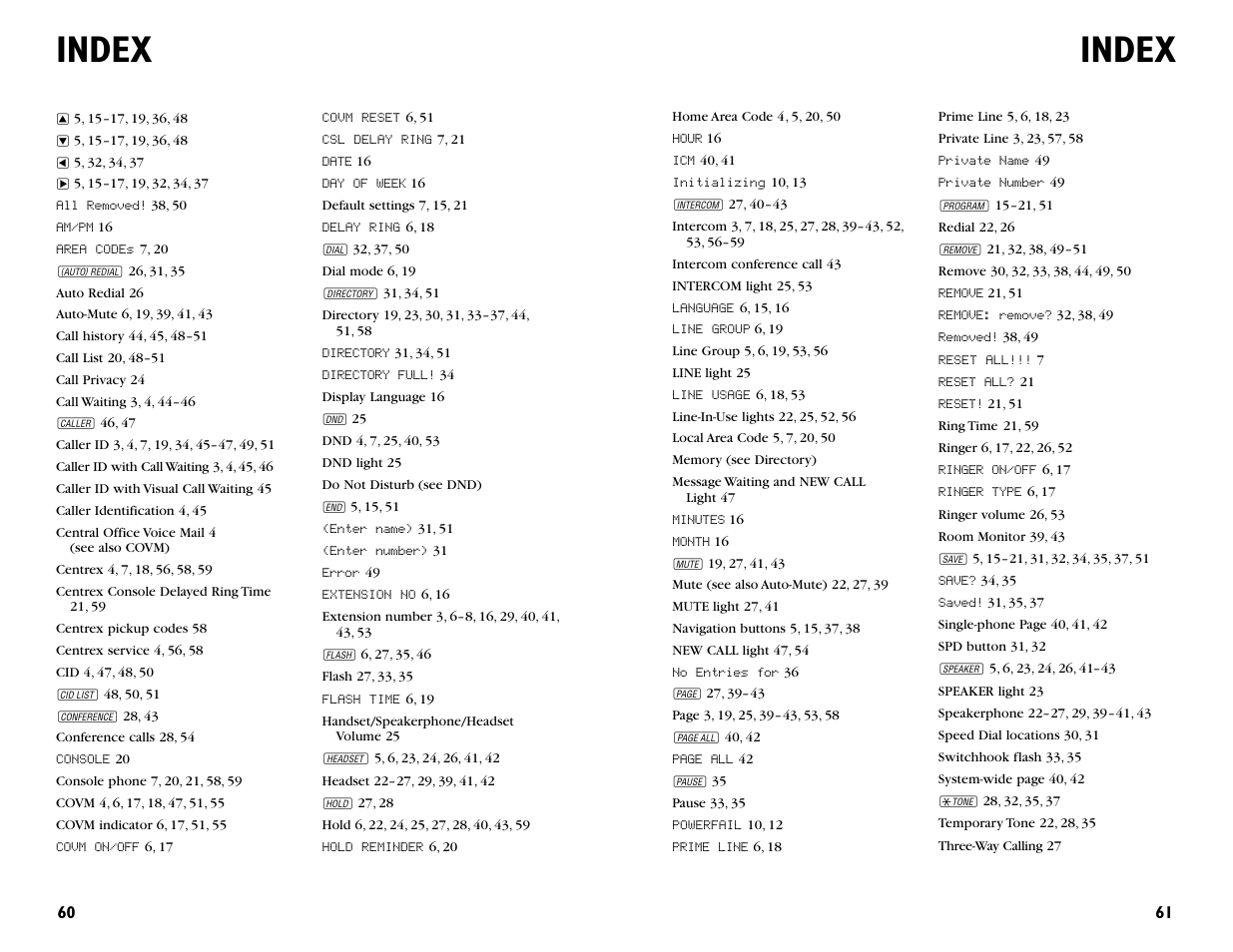Index | AT&T 955 User Manual | Page 32 / 36