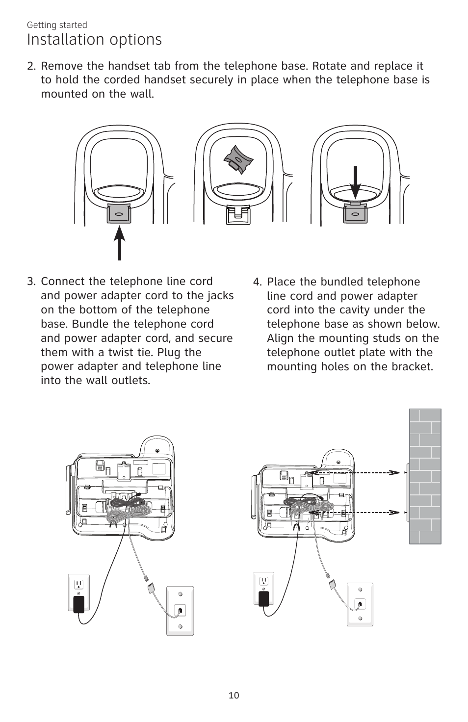 Installation options | AT&T CL84200 User Manual | Page 16 / 101