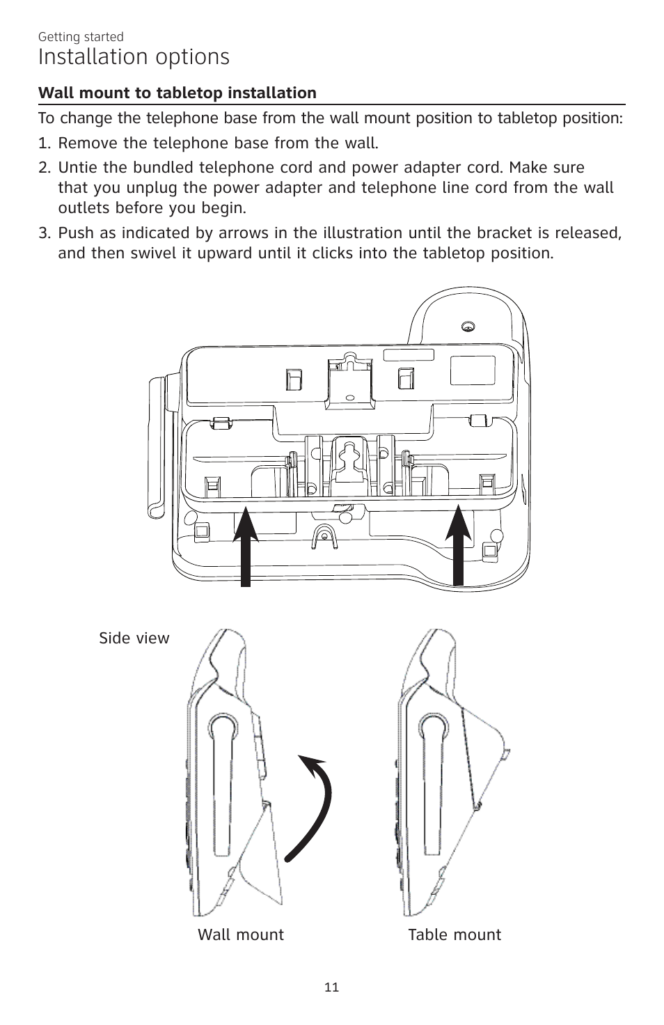 Installation options | AT&T CL84200 User Manual | Page 17 / 101