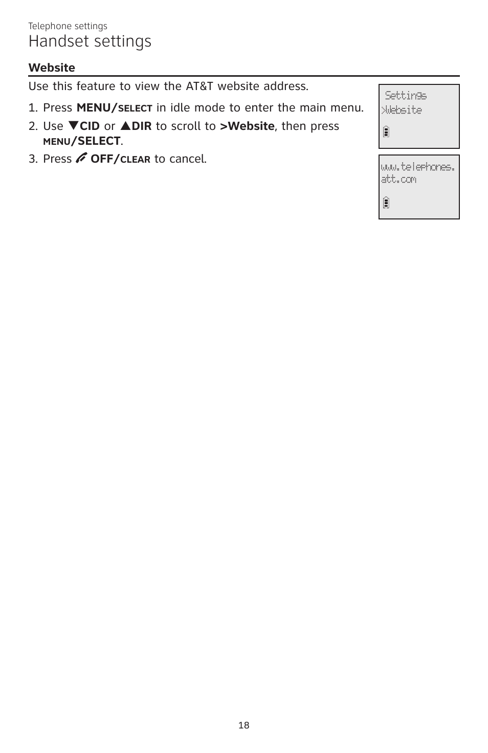 Handset settings | AT&T CL84200 User Manual | Page 24 / 101