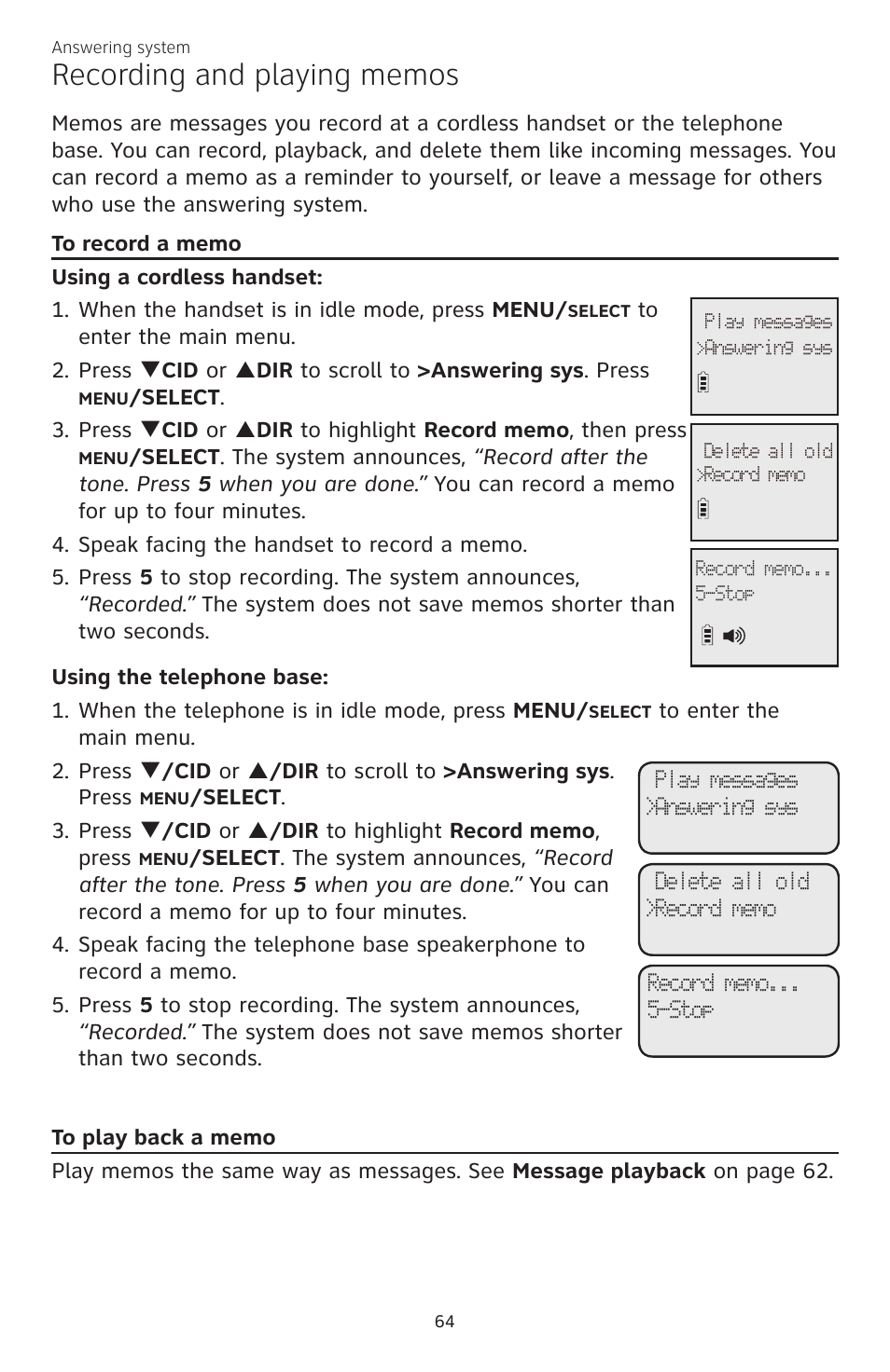 AT&T CL84200 User Manual | Page 70 / 101