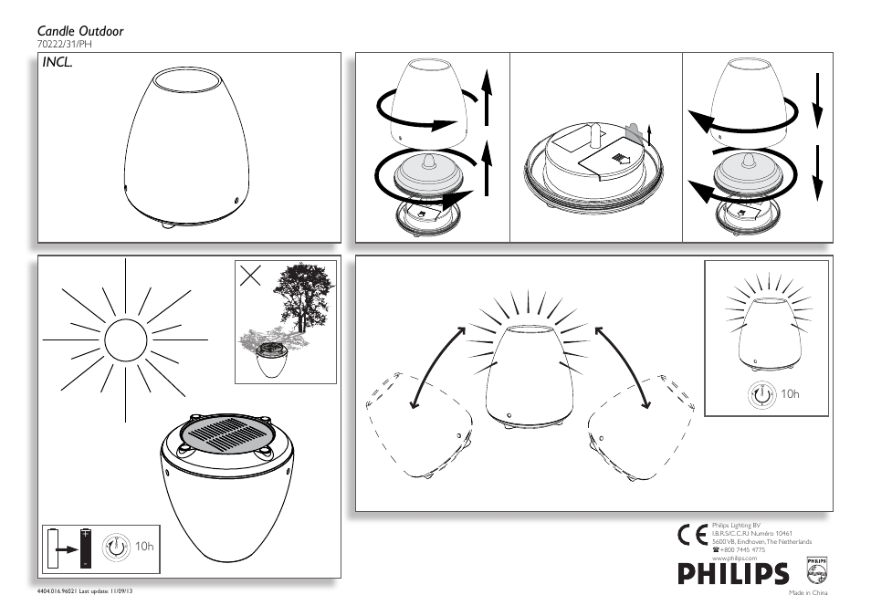 Philips Lampe à poser User Manual | 2 pages
