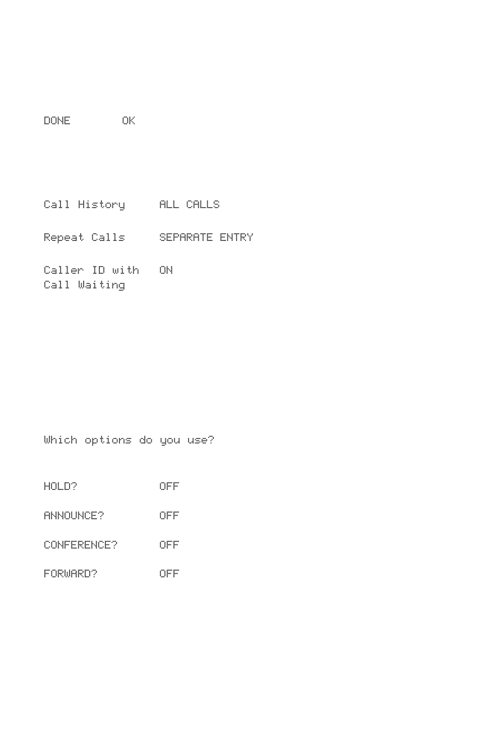 Programming options | AT&T 962 User Manual | Page 14 / 33