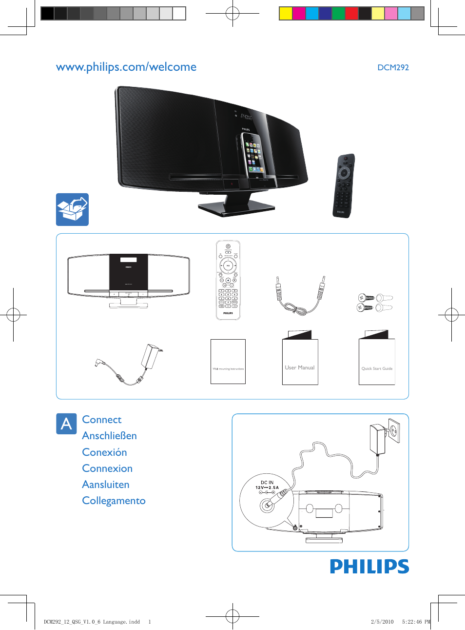 Philips Élégante microchaîne User Manual | 4 pages