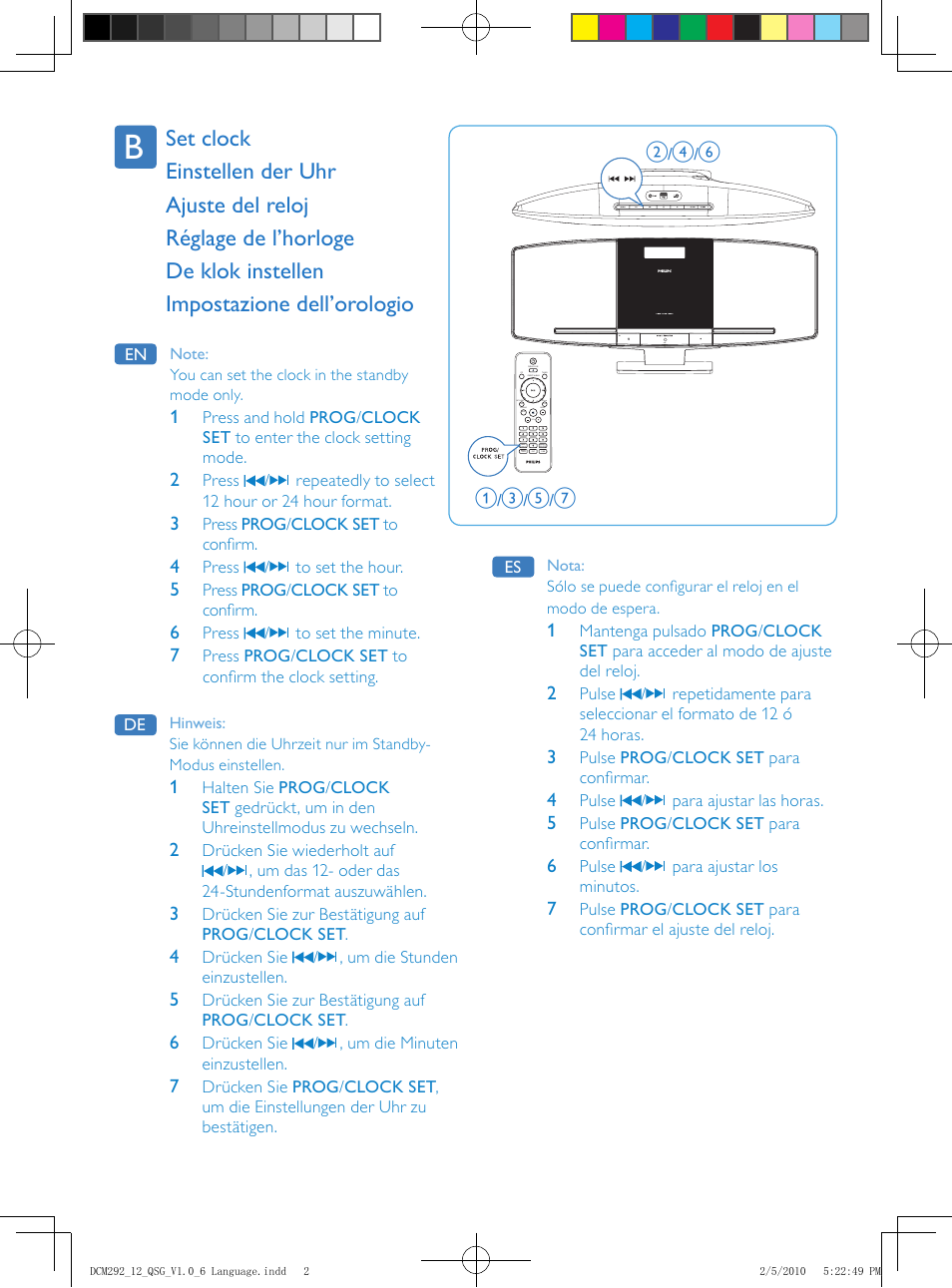 Philips Élégante microchaîne User Manual | Page 2 / 4