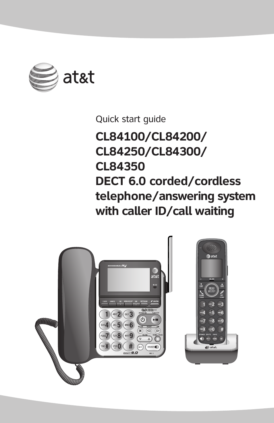 AT&T CL84350 User Manual | 11 pages