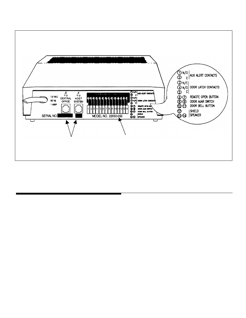 Prior to installation, Door phone controller back panel connections | AT&T Door Phone Controller User Manual | Page 24 / 98