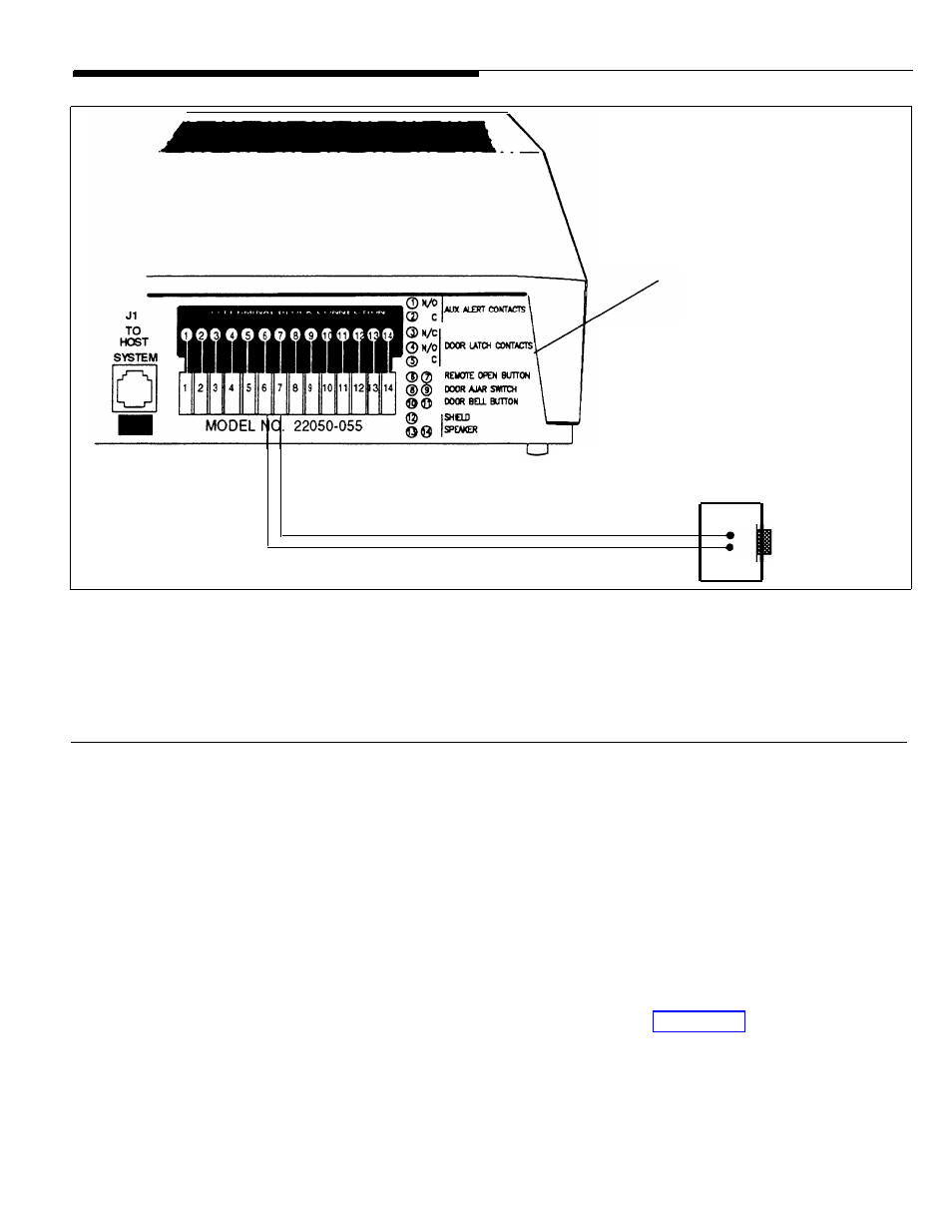 Electric door strike plate device (optional), Connections for remote door open switch, Optional) | AT&T Door Phone Controller User Manual | Page 31 / 98