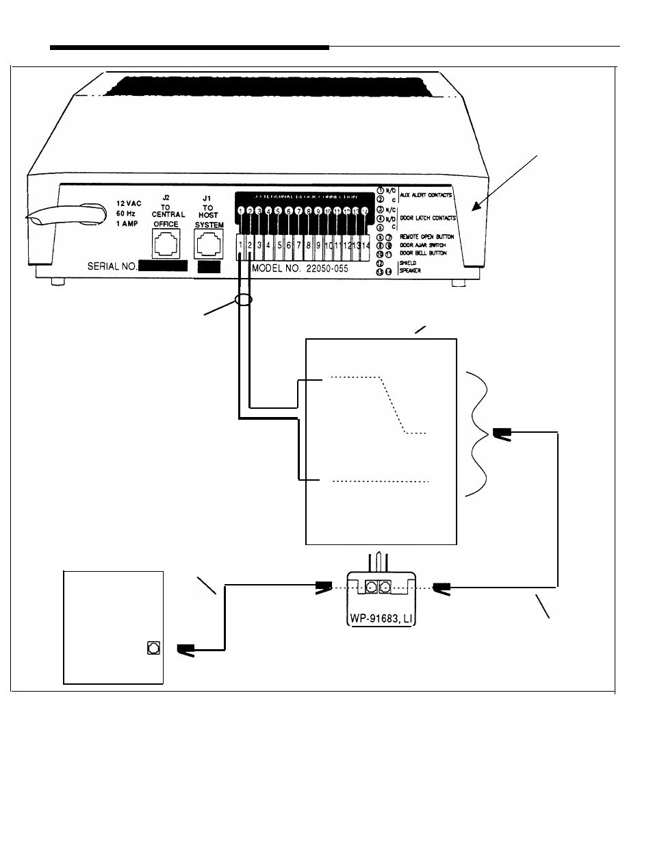 Connections for auxiliary alert device | AT&T Door Phone Controller User Manual | Page 91 / 98