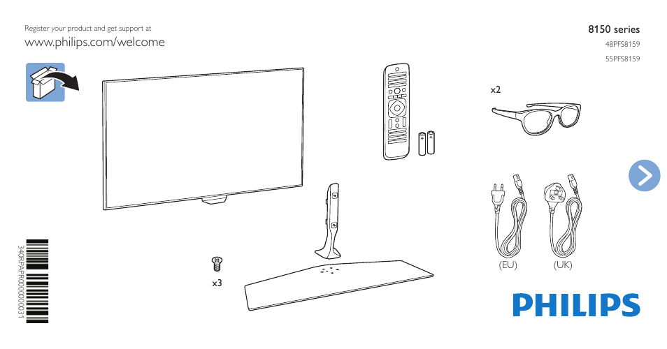 Philips 8100 series Téléviseur FHD ultra-plat avec Android™ User Manual | 12 pages