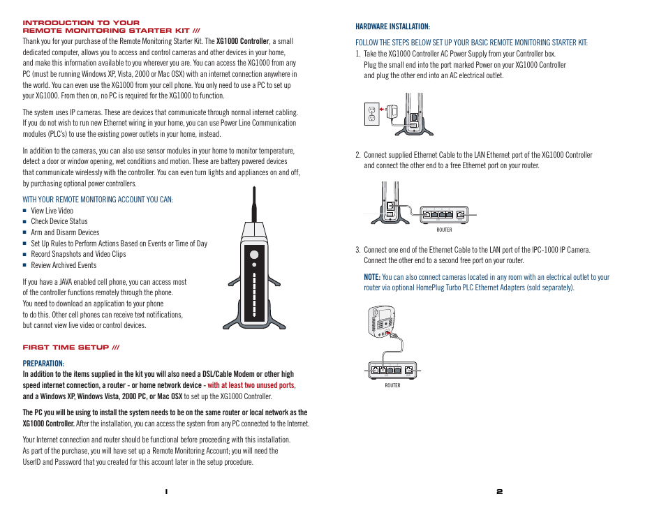 AT&T XANBOO XG1000 User Manual | Page 2 / 9