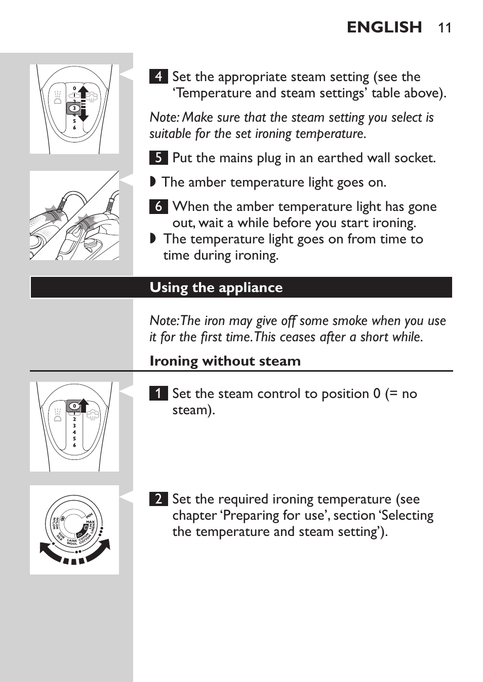 Philips Azur Fer vapeur User Manual | Page 11 / 102