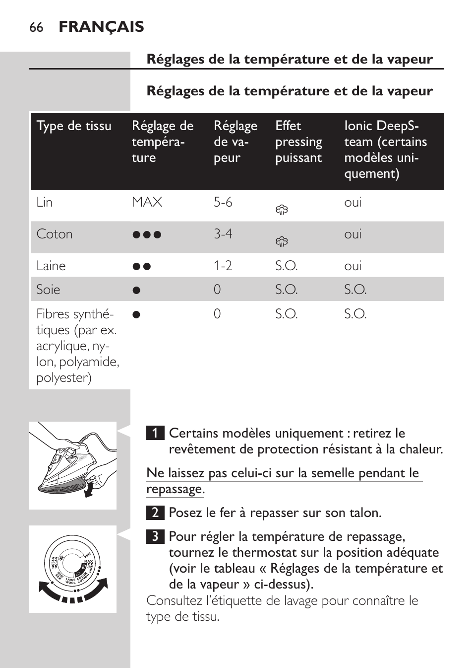 Philips Azur Fer vapeur User Manual | Page 66 / 102