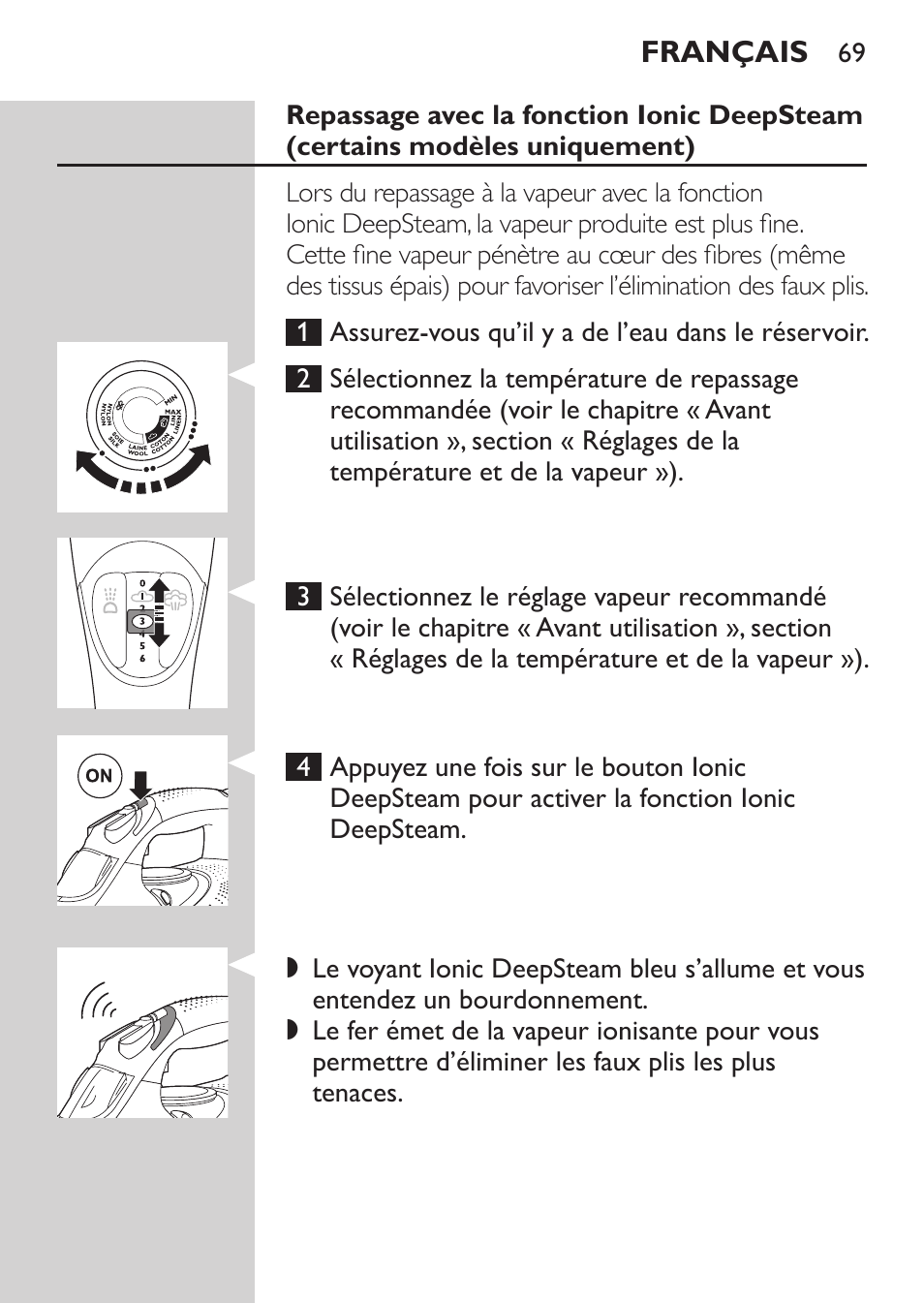 Philips Azur Fer vapeur User Manual | Page 69 / 102