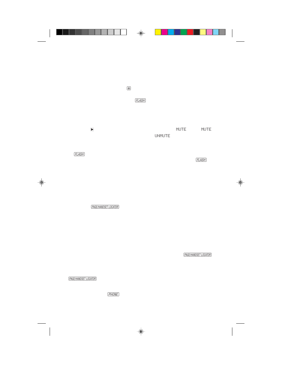 Telephone operation, Mute, Flash | Page, Handset locator | AT&T 9340 User Manual | Page 14 / 27