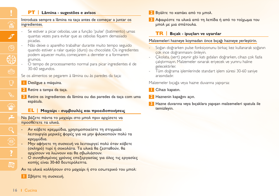 Philips Robot de cuisine User Manual | Page 16 / 52