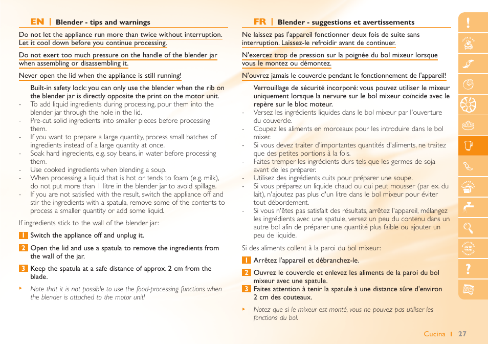 Philips Robot de cuisine User Manual | Page 27 / 52