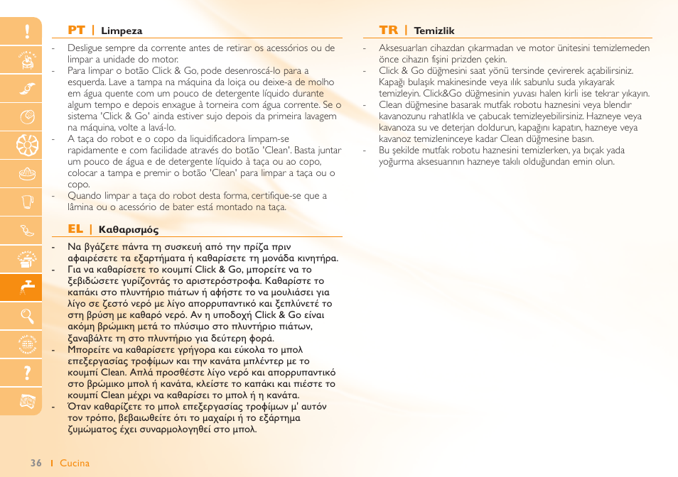 Philips Robot de cuisine User Manual | Page 36 / 52