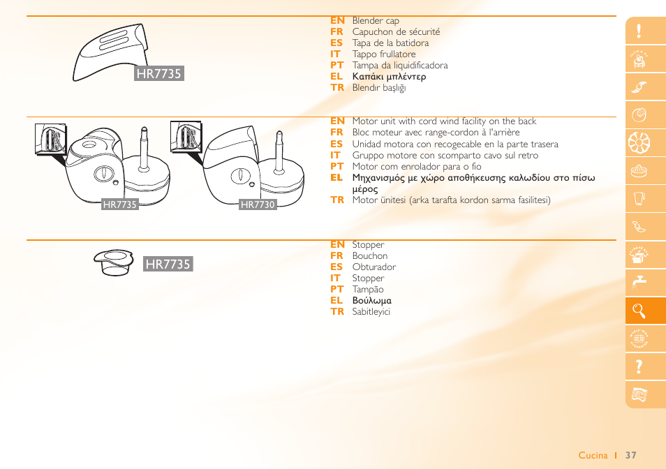 Hr7735 | Philips Robot de cuisine User Manual | Page 37 / 52