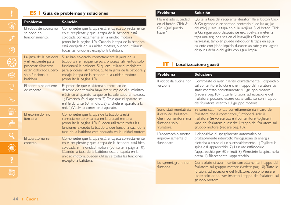 Philips Robot de cuisine User Manual | Page 44 / 52